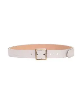 8 By Yoox Women Belt Light grey L INT