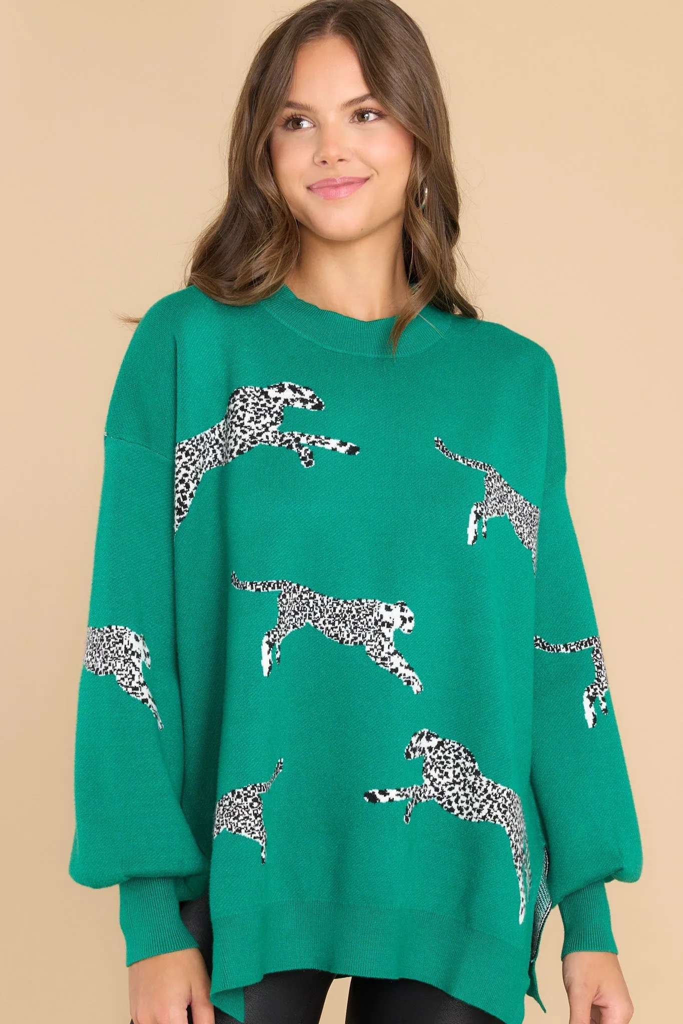 Always Fire Green Sweater