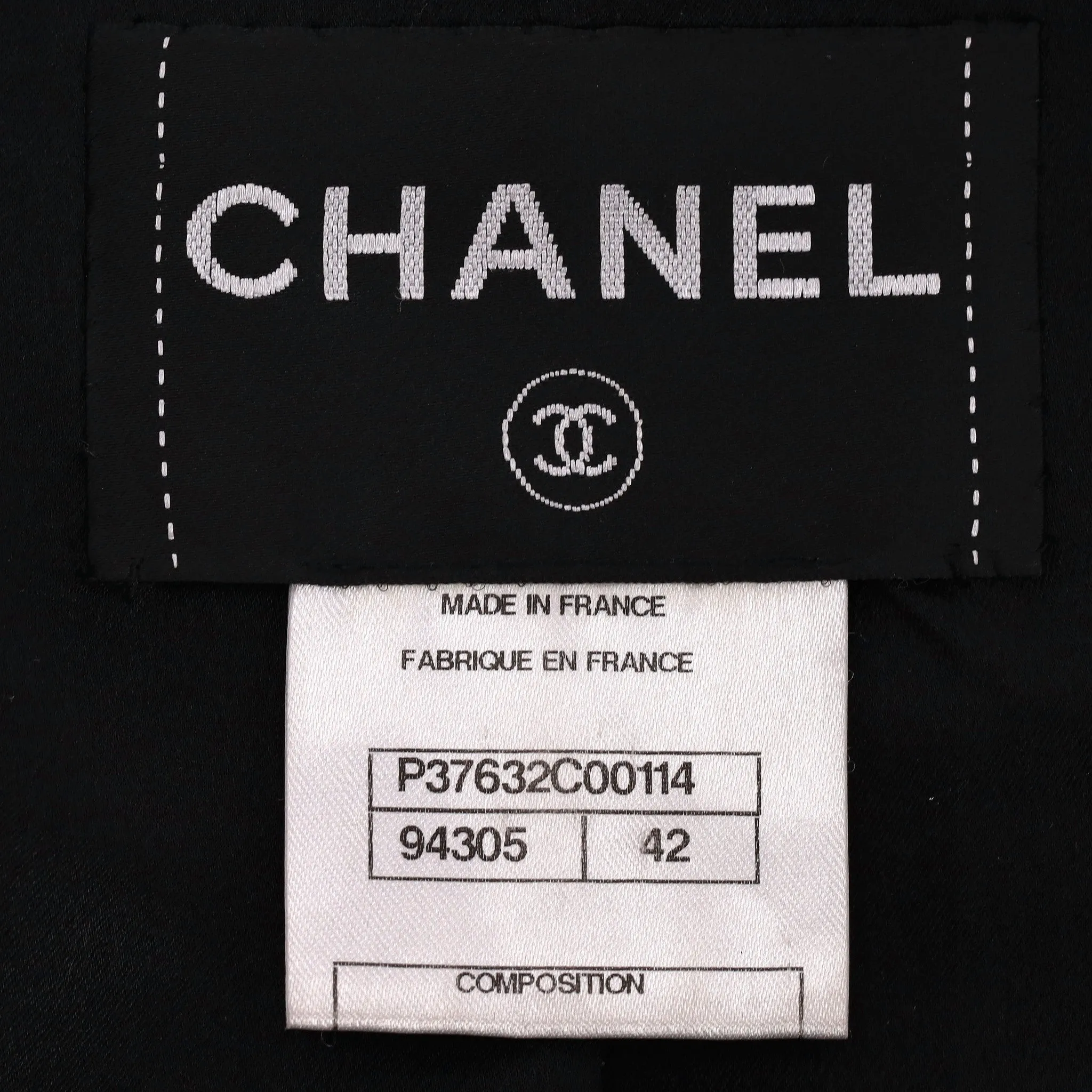 Chanel Leather Bomber Jacket With Pearl Buttons. Size 42IT