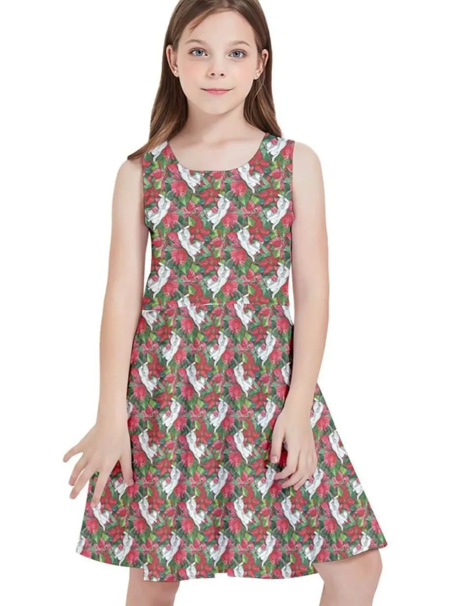 Christmas Cats Kids' Skater Dress