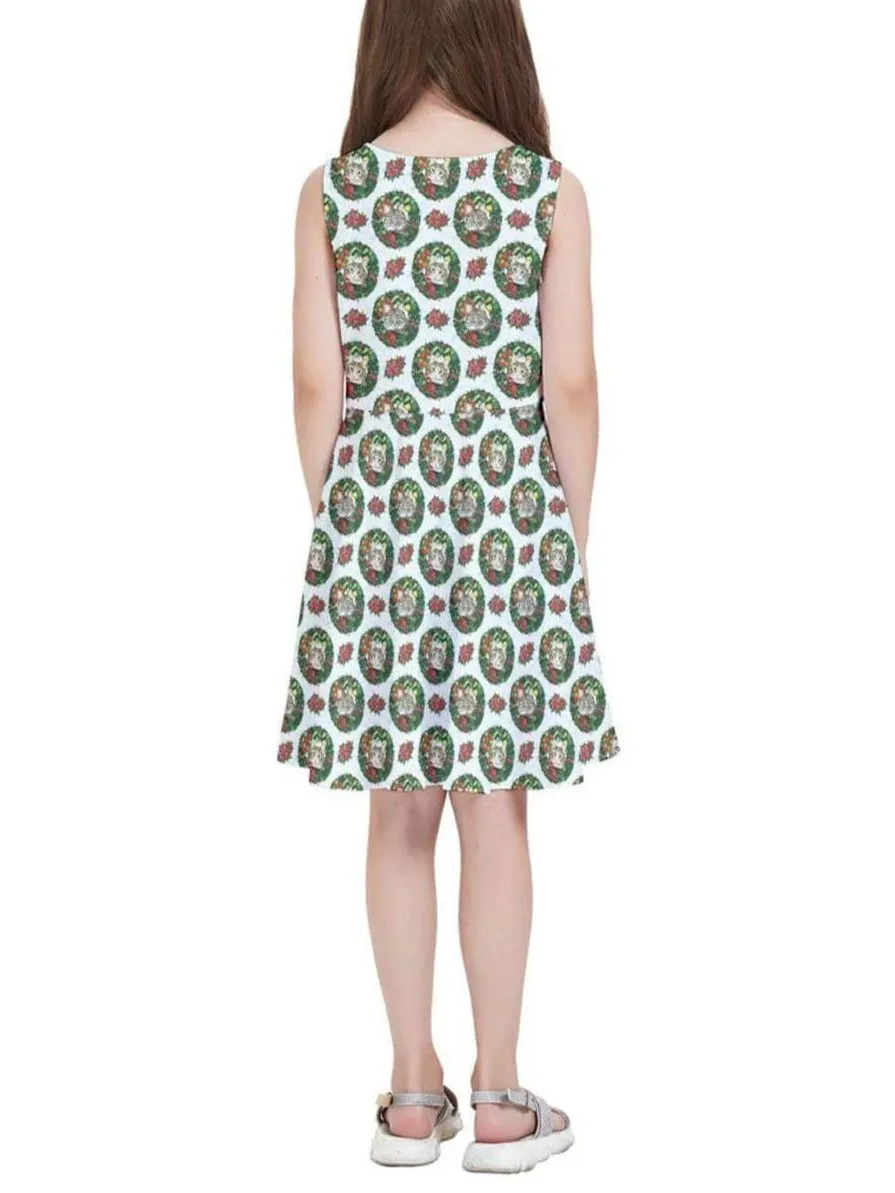 Christmas Cats Kids' Skater Dress