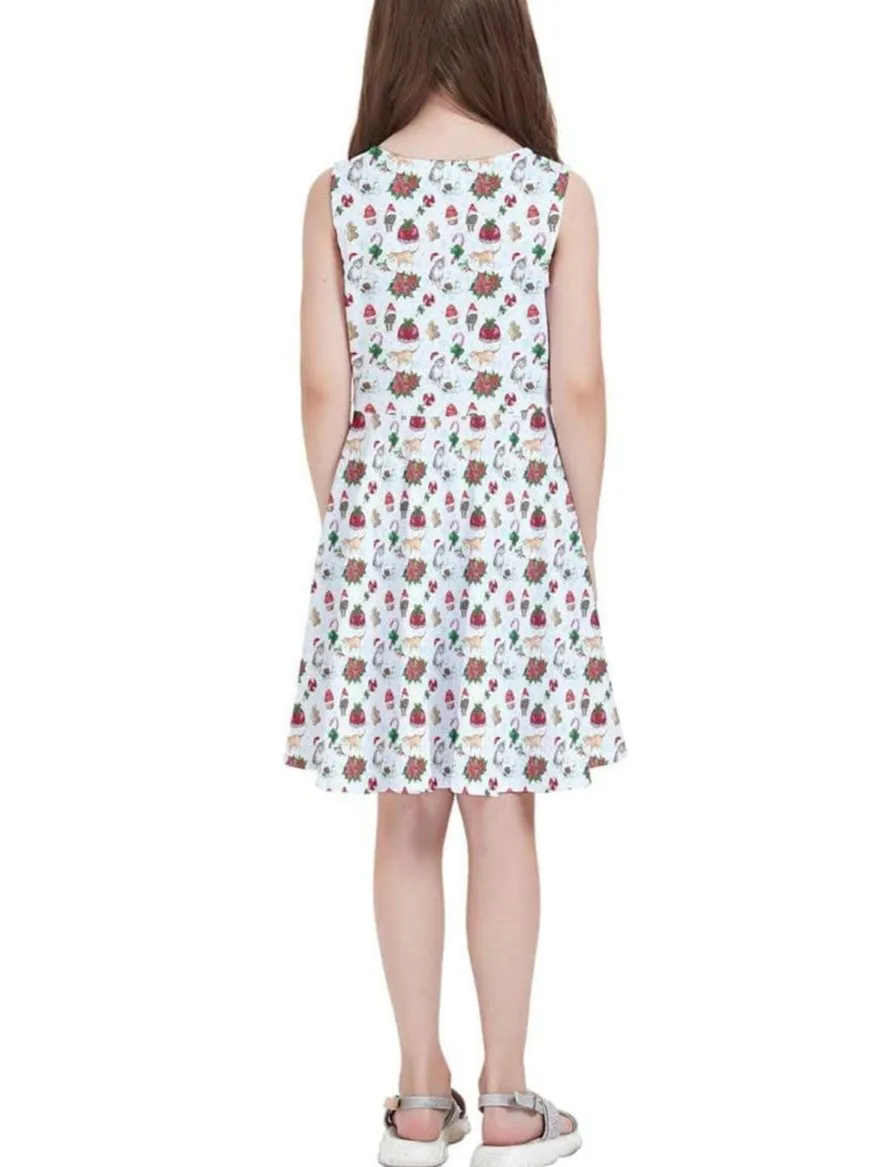 Christmas Cats Kids' Skater Dress