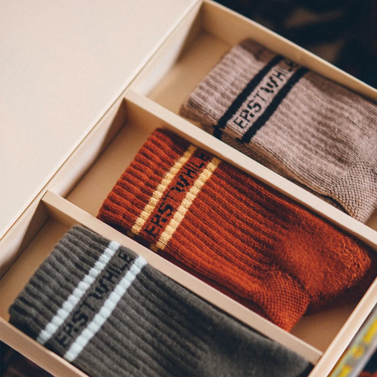Erstwhile - Gift Box Socks Latte/Clay/Aqua | No color