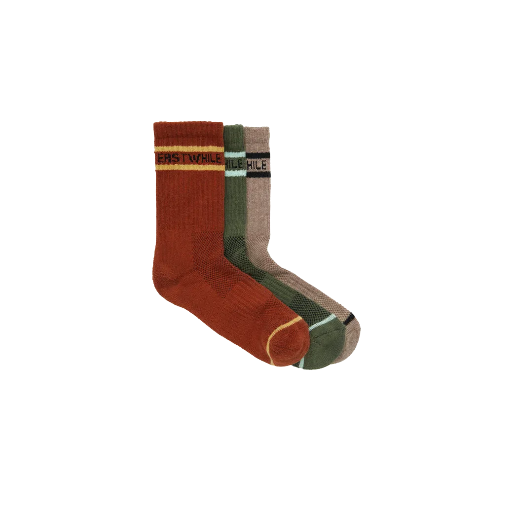 Erstwhile - Gift Box Socks Latte/Clay/Aqua | No color