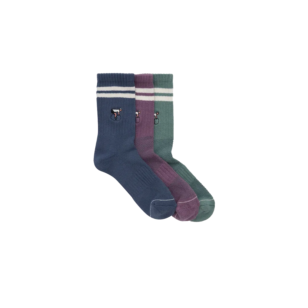 Erstwhile - Gift Box Socks Navy/Green/Purple | No color