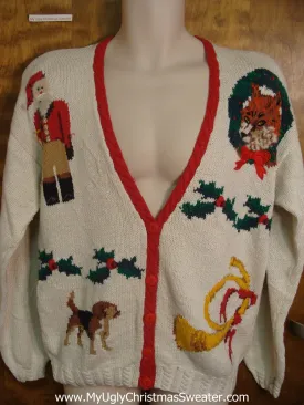 Fox Hunt Tacky Xmas Party Sweater
