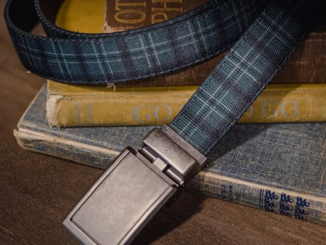 Highland Plaid Canvas Belt