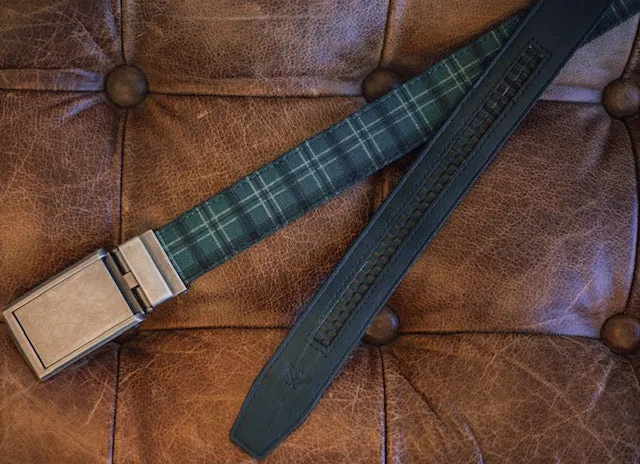 Highland Plaid Canvas Belt