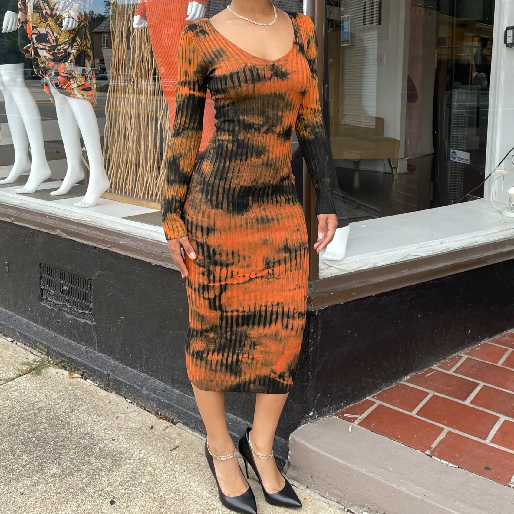 Jennifer Twisted Sweater Dress