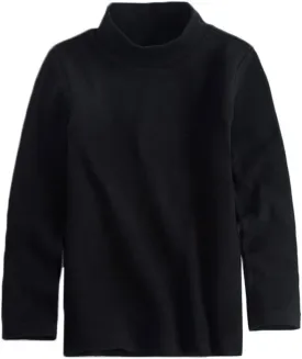 KISBINI Turtleneck Tshirt Cotton Long Sleeve Shirt Unisex Boys Girls Tees Tops
