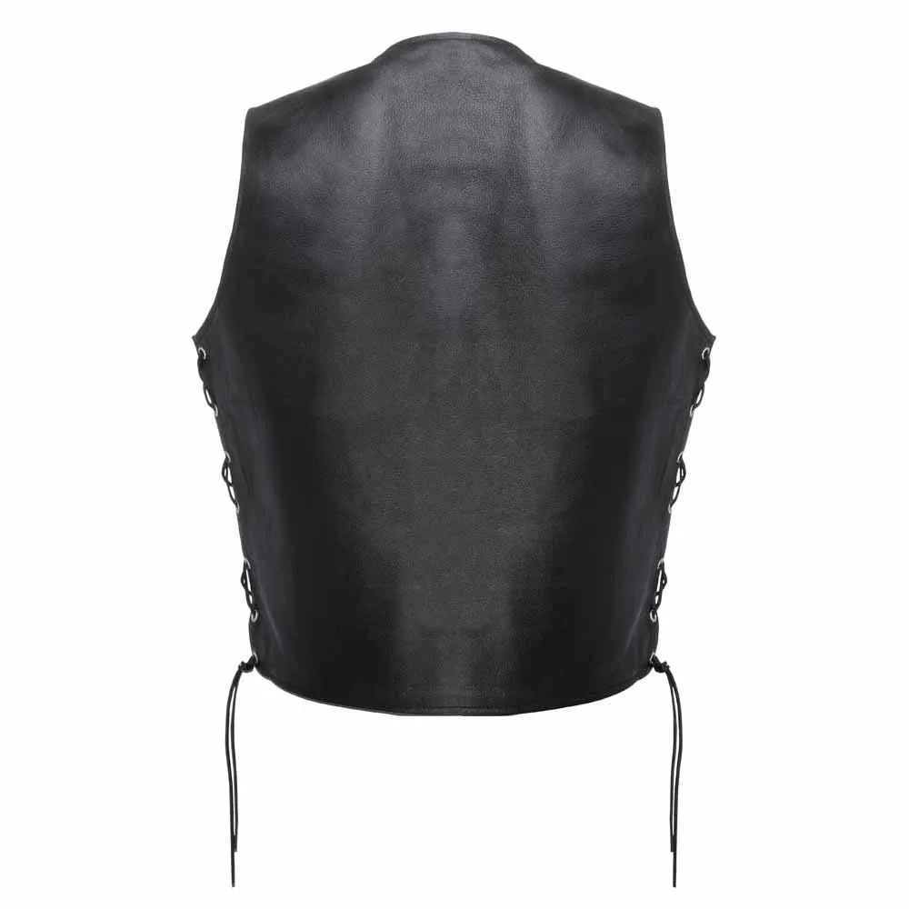 Sure! Here’s an optimized title for the e-commerce product:

Mens Premium Leather Motorcycle Vest - Stylish and Durable Biker Gear for Ultimate Comfort and Protection
