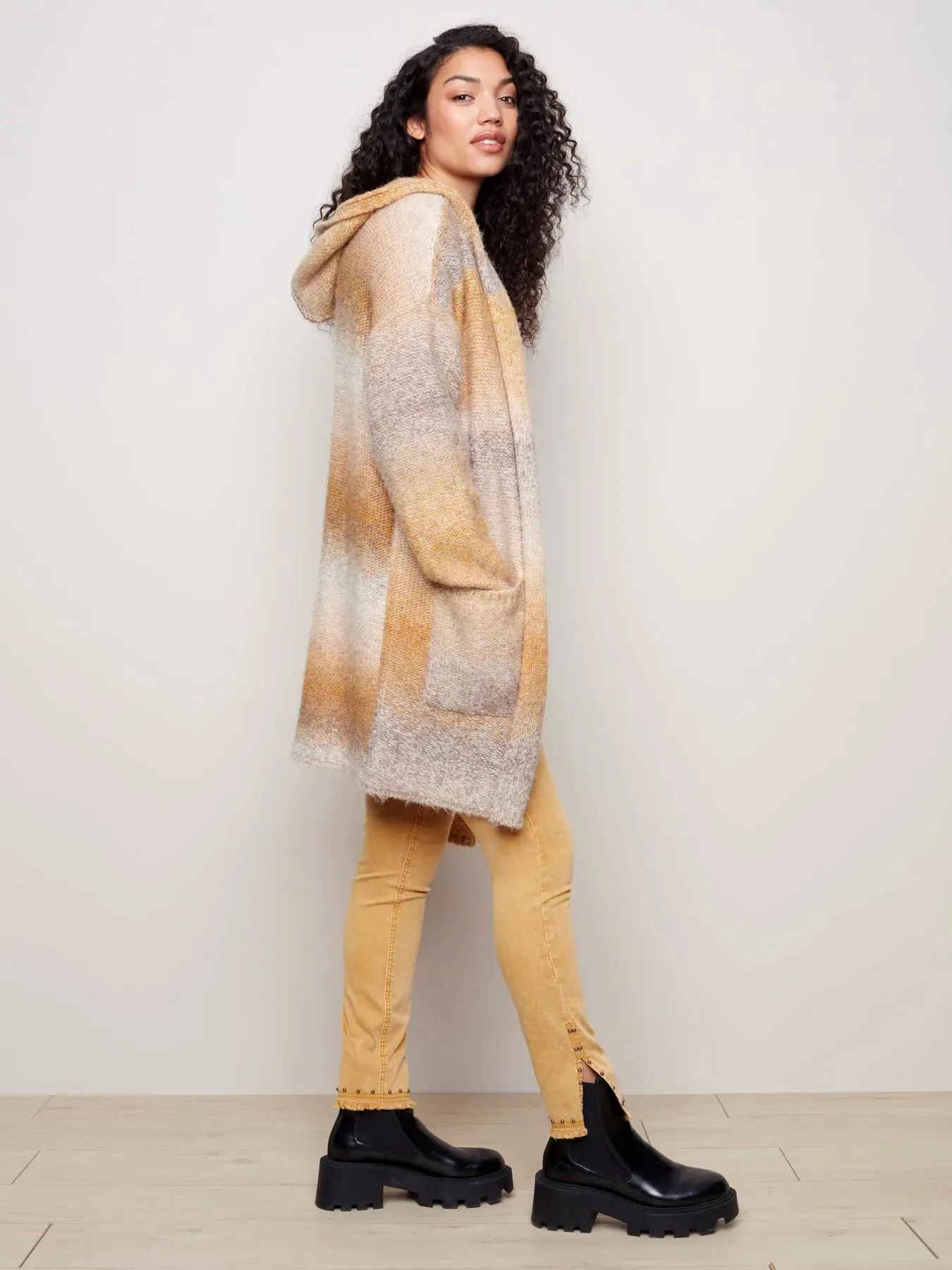 OMBRE SPACE DYE CARDIGAN