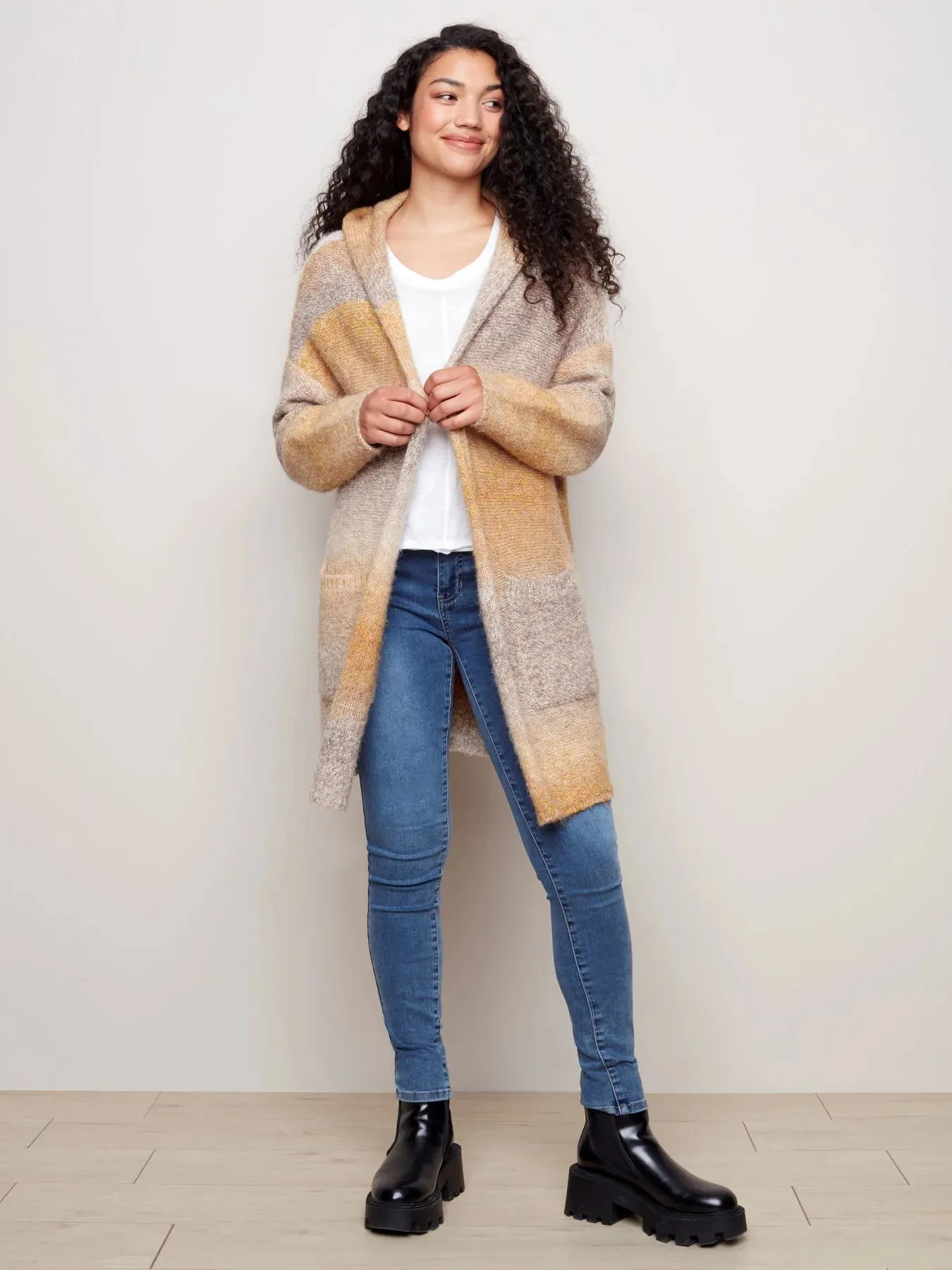 OMBRE SPACE DYE CARDIGAN