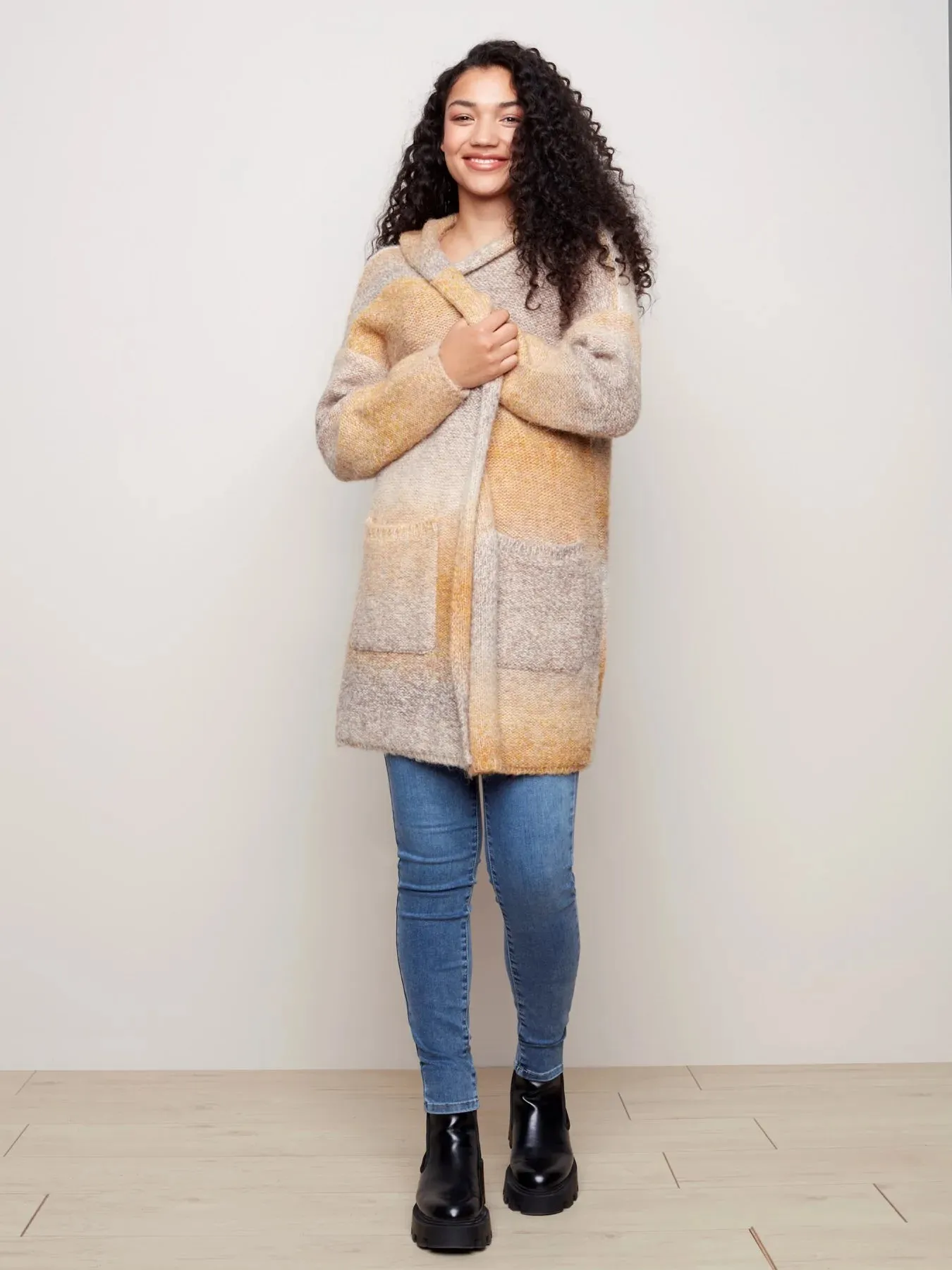OMBRE SPACE DYE CARDIGAN