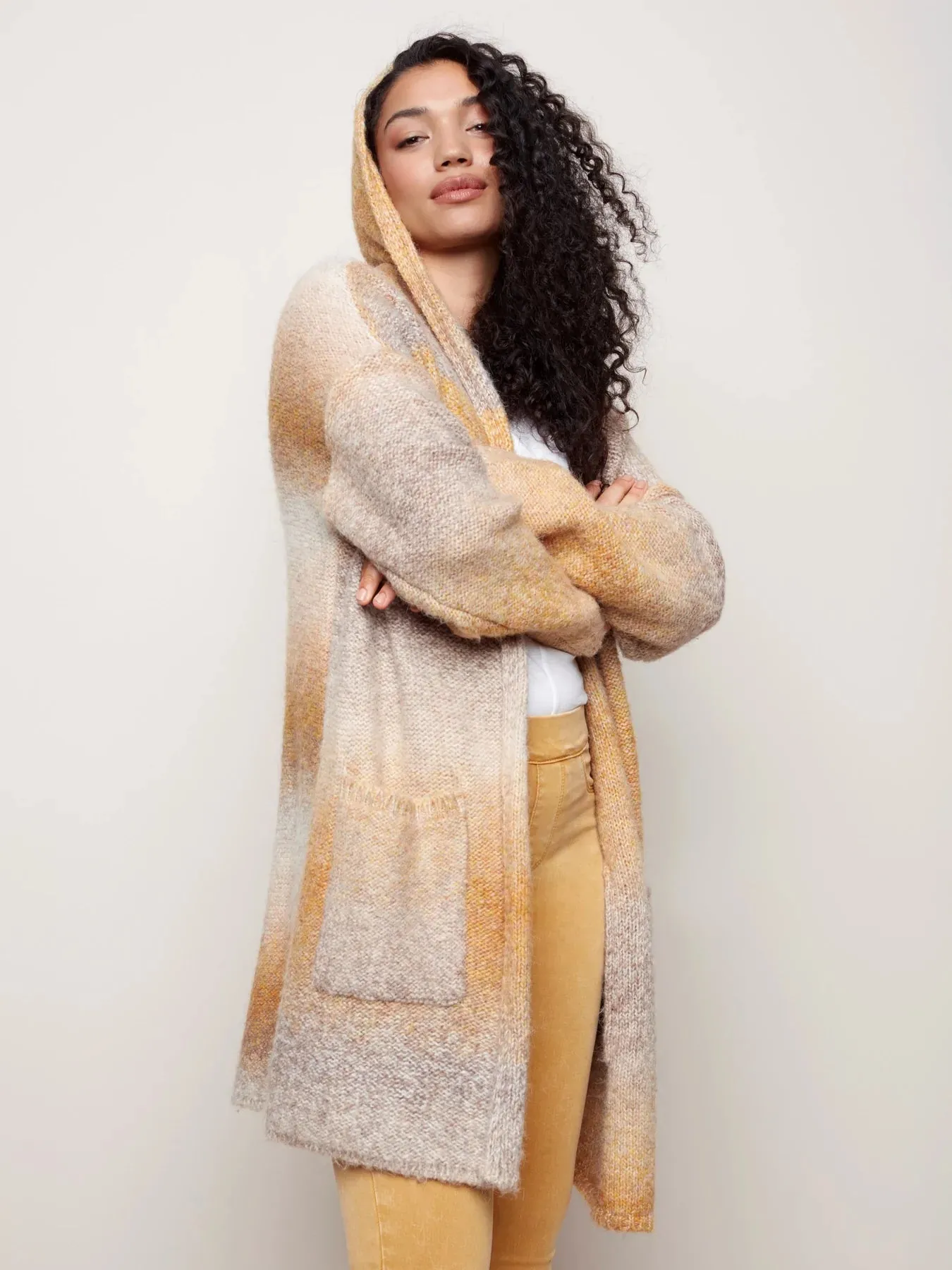OMBRE SPACE DYE CARDIGAN