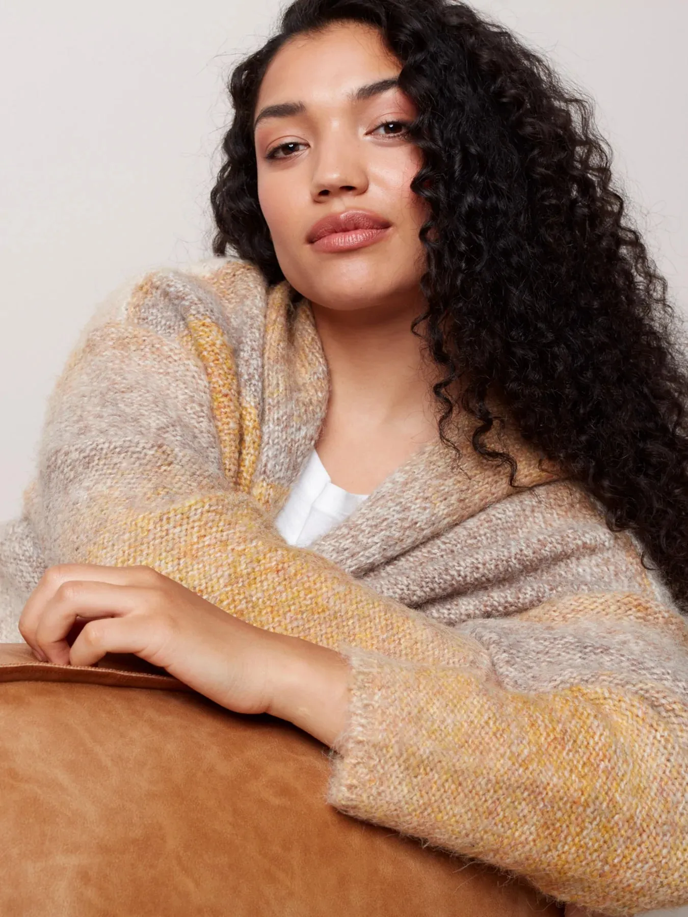 OMBRE SPACE DYE CARDIGAN