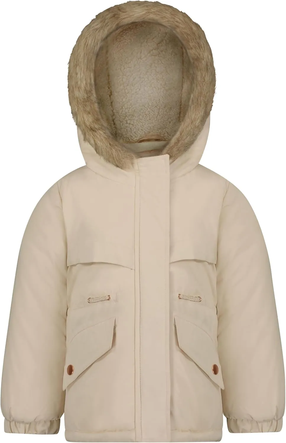 OshKosh B'gosh Girls' Heavyweight Faux Fur Hooded Parka Warm Winter Coat