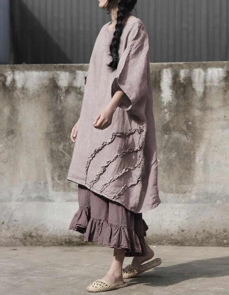 Oversized Casual Linen Shirt | Lotus
