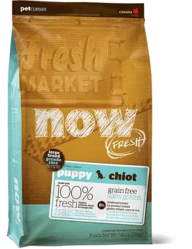 PETCUREAN Now Fresh - Grain Free Large Breed Puppy Turkey Salmon and Duck