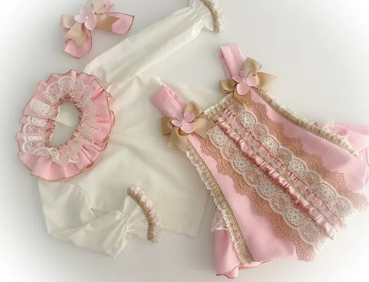 Pink Overall Set