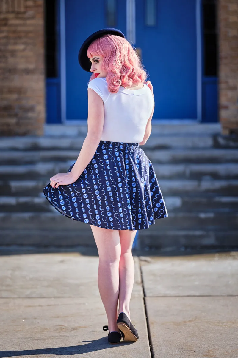 Retrolicious Skater Skirt in "Let's Phase It" print