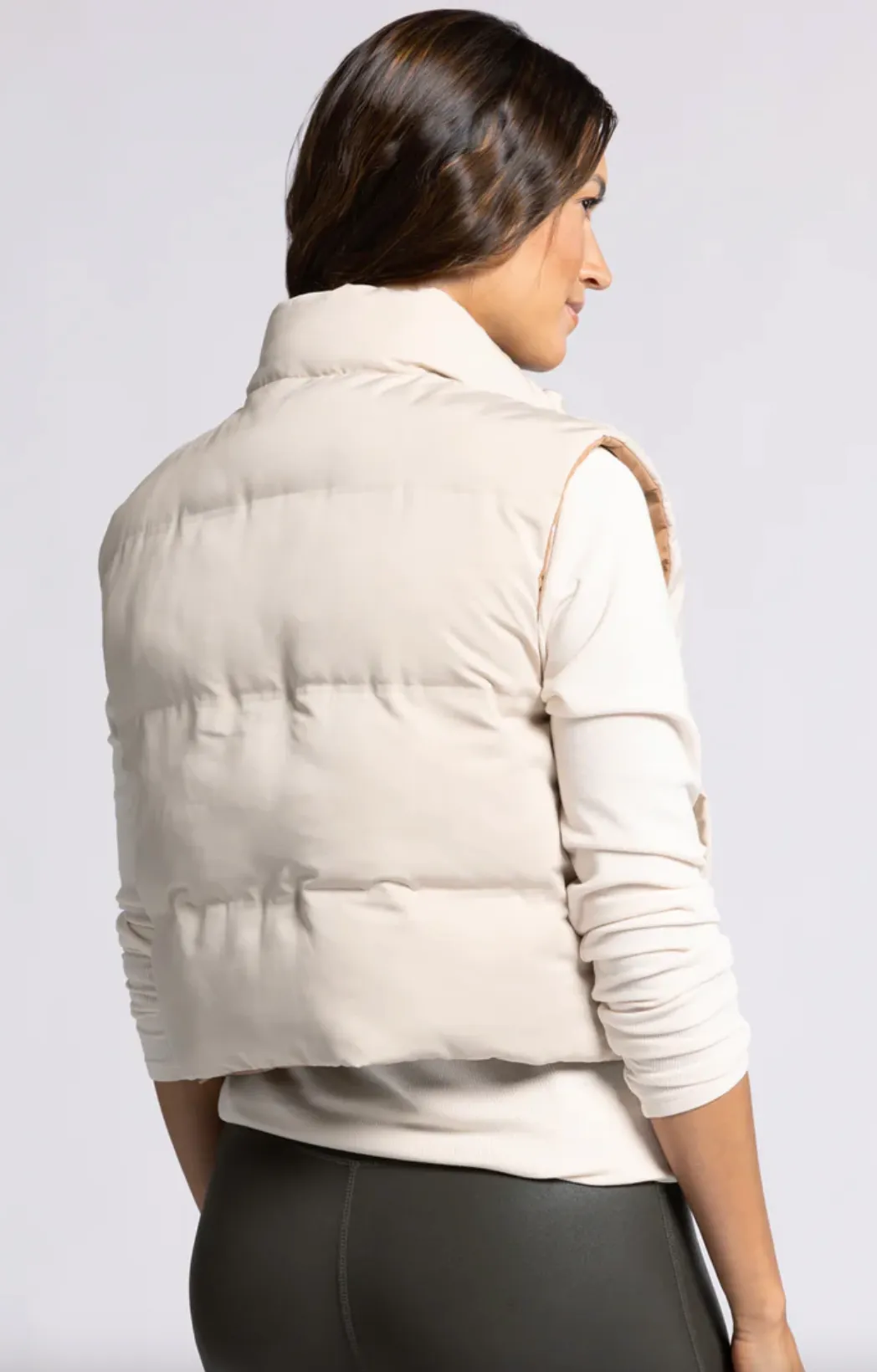 Reversible Cropped Puffer Vest