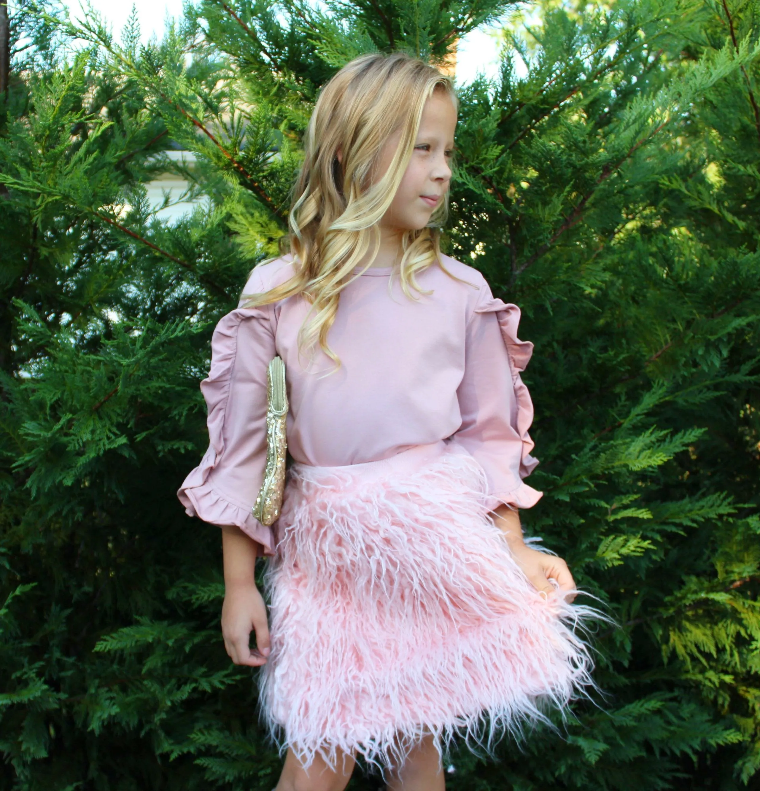 Ruffle Sleeved Top
