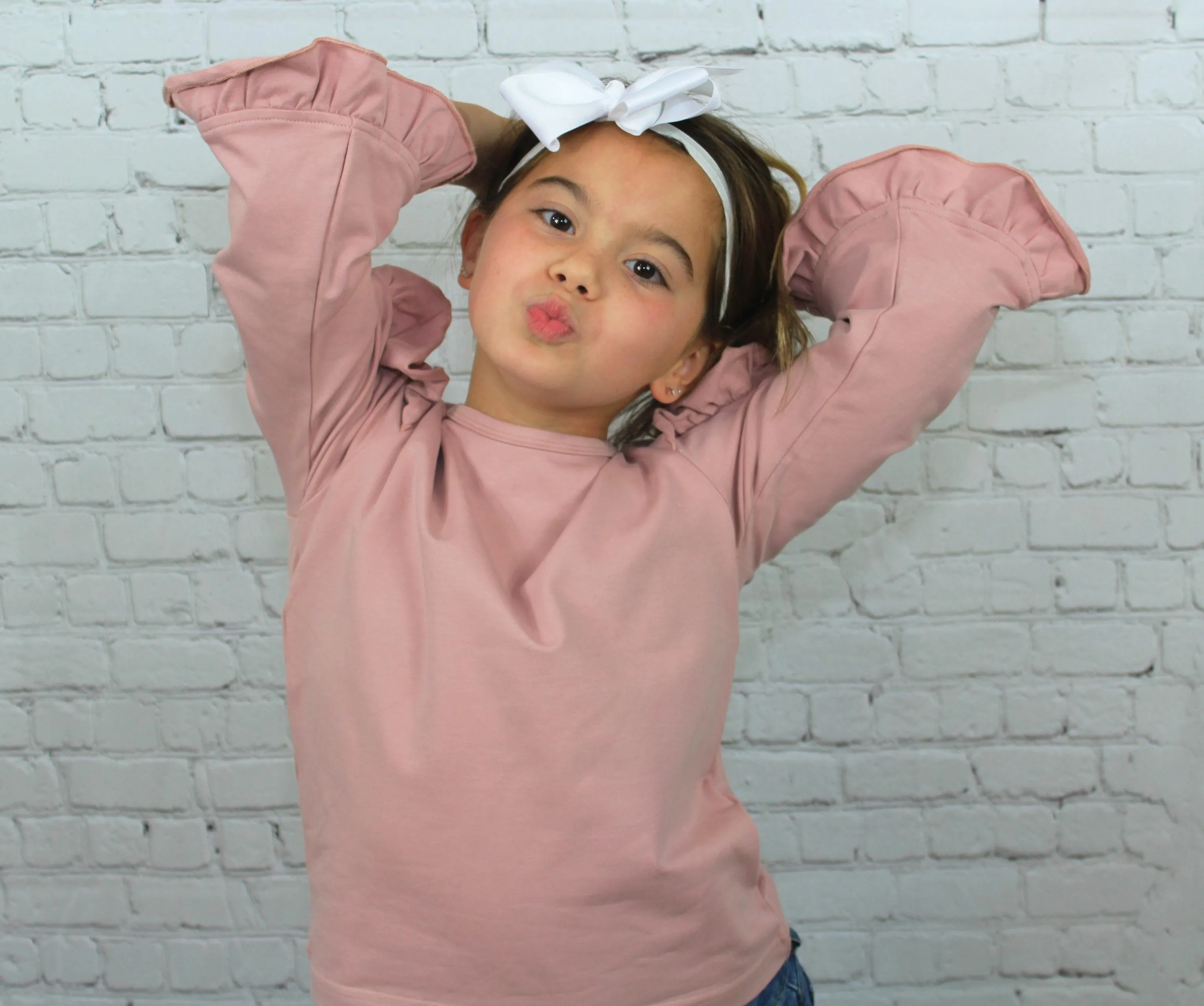 Ruffle Sleeved Top