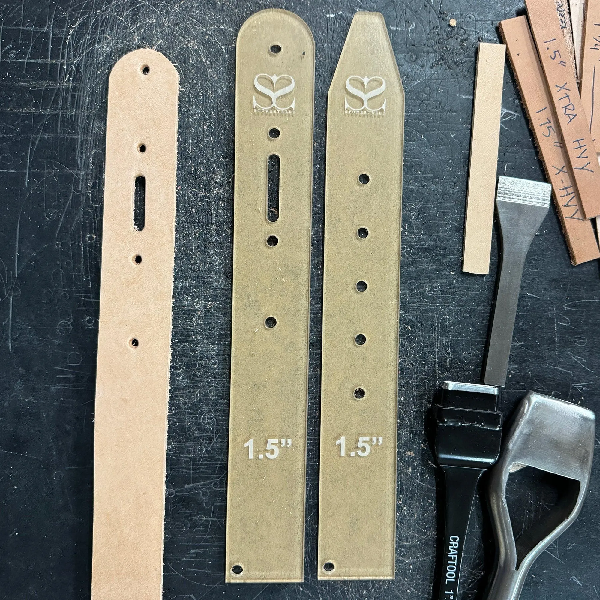 Single Keeper Belt Blank Acrylic Template