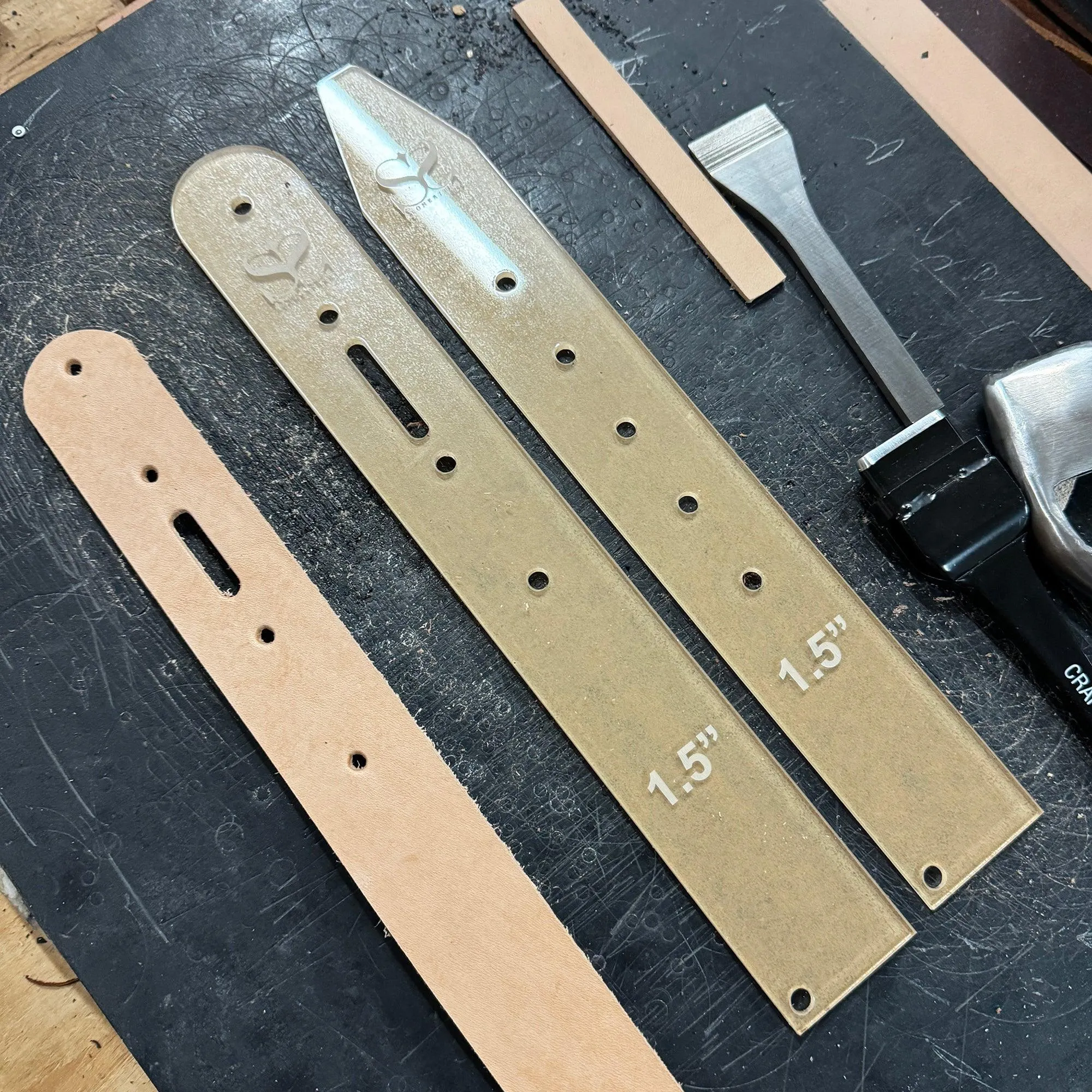 Single Keeper Belt Blank Acrylic Template