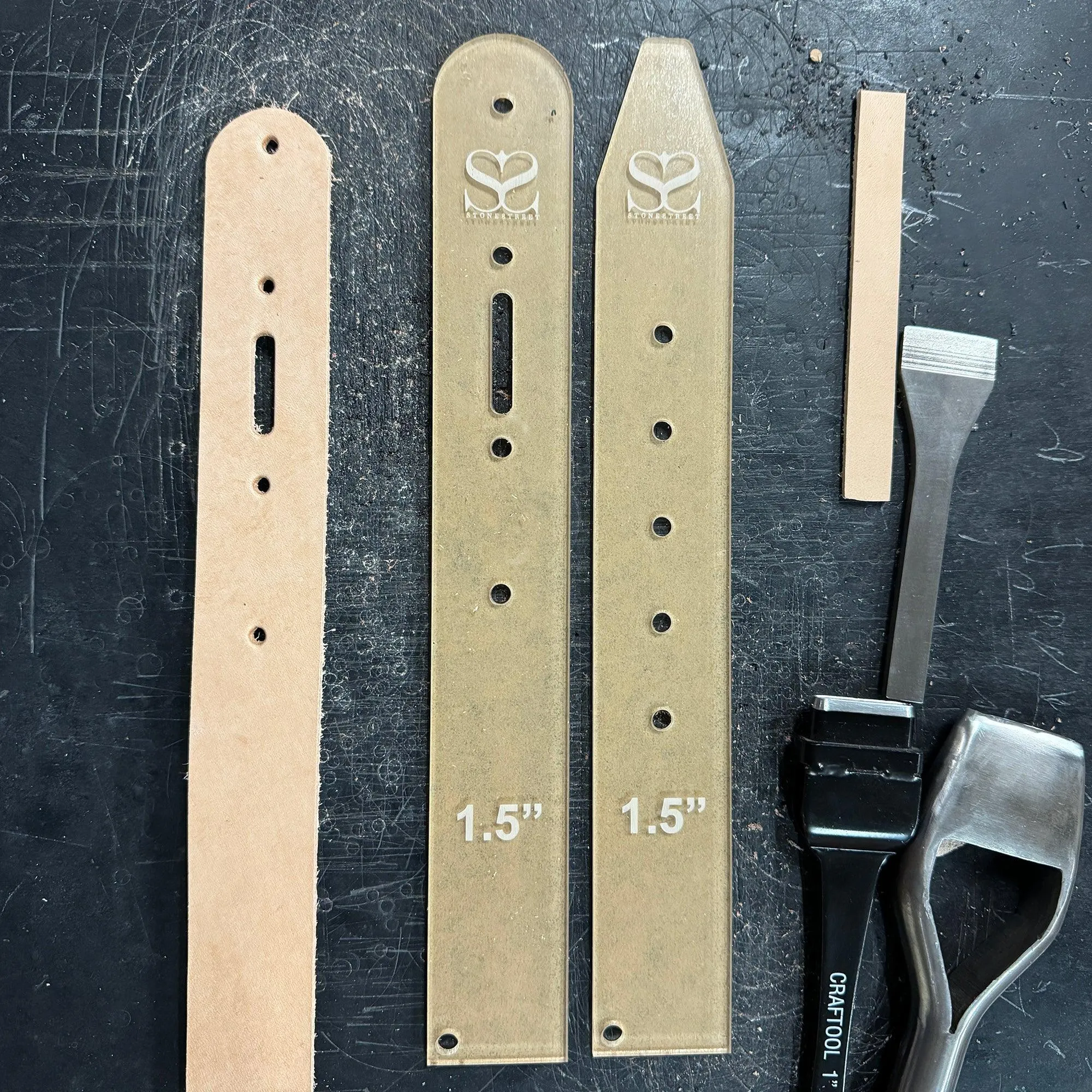 Single Keeper Belt Blank Acrylic Template
