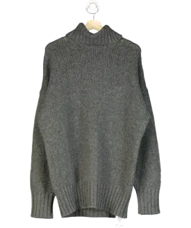 Sportmax Grey Premier Knitted Sweater Dress UK XS