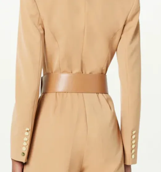 Square Buckle Wide Belt