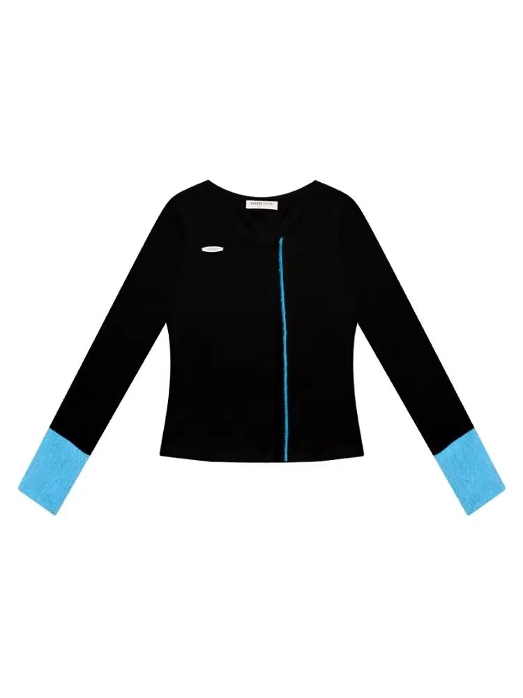 V-neck Long-sleeved blouse【s0000006170】